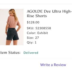 AGOLDE Dee Shorts